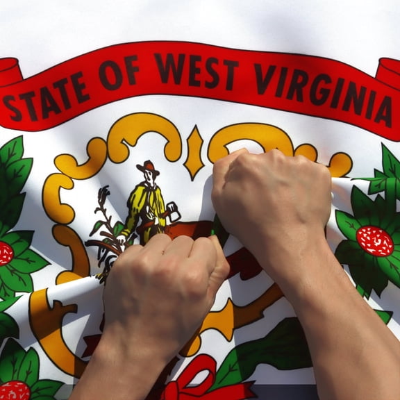 Anley Rip-Proof Double Sided 3-Ply West Virginia State Flag 3x5 Foot - West Virginia WV Flags 3 X 5 Ft