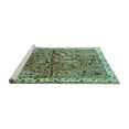 thumbnail image 2 of Ahgly Company Machine Washable Indoor Rectangle Animal Turquoise Blue Traditional Area Rugs, 4' x 6', 2 of 4