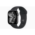 thumbnail image 1 of Pre-Owned Apple Watch Series 11 - GPS - 42mm Jet Black Aluminum Case with Black Sport Band - M/L (Good), 1 of 5