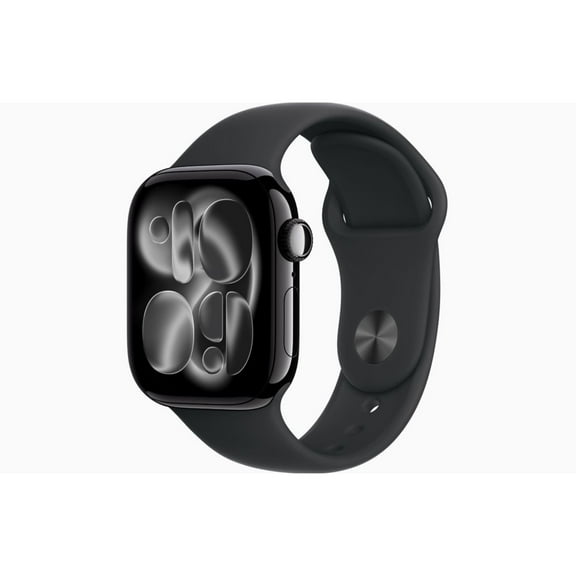 Restored Apple Watch Series 11 - GPS - 42mm Jet Black Aluminum Case with Black Sport Band - M/L (Refurbished)