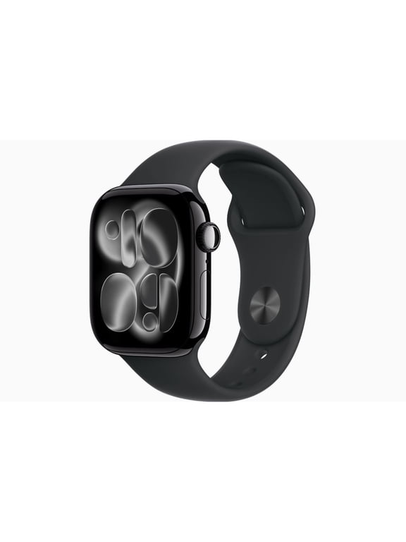 Restored Apple Watch Series 11 - GPS - 46mm Jet Black Aluminum Case with Black Sport Band - S/M