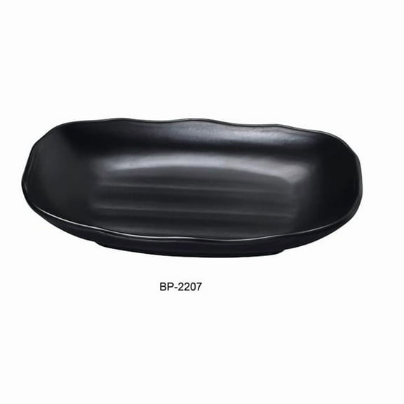 Yanco BP-2207 Black Pearl-1 New Rectangular Bowl, Black - 7 in. - Pack of 48