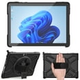 thumbnail image 6 of XYX Case for 10.5 inch Microsoft Surface Go 4/Surface Go 3/Surface Go 2, 360 Rotating Heavy Duty Shockproof Cover with Kickstand and Hand Strap (Black), 6 of 7