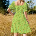 thumbnail image 4 of 2024 Hello Sunshine! - Orange Bird (green background) Dress women clothing new arrivals Aesthetic clothing ceremony dresses, 4 of 7