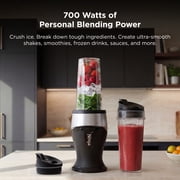 Ninja Fit Personal Single-Serve Blender, 700PW, Nutrient Extraction, Smoothies, (2) 16-oz. Cups, QB3001SS Gray