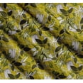 thumbnail image 3 of Soimoi Yellow Cotton Voile Fabric Artistic Leaves Printed Fabric 1 Yard 56 Inch Wide, 3 of 7