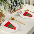 thumbnail image 2 of Cuchillo de Navidad Tenedor Cubierta Vajilla Bolsa de bolsillo Decoración del festival (árbol de Navidad) Tmvgtek Oficina Multiescena Multifunción, 2 of 4