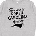 thumbnail image 3 of Inktastic Someone in North Carolina Loves Me Youth Sweatshirt, 3 of 4