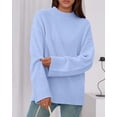 thumbnail image 3 of BTFBM Sweaters for Women Casual Crewneck Long Sleeve Loose Ribbed Knit Pullover Sweater Winter Clothes Fall Outfits, 3 of 8
