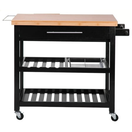 merax kitchen furniture natural wood kitchen cart island with drawers and lockable casters merax kitchen furniture natural wood kitchen cart island with drawers and lockable casters