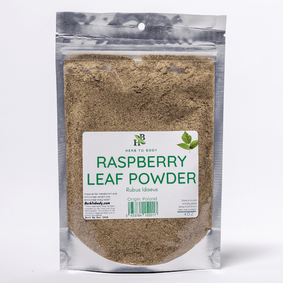 Herb To Body Raspberry Leaf Powder | Rubus Idaeus | Wildcrafted | 4oz