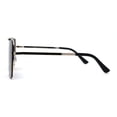 thumbnail image 4 of SA106 Luxury Rimless Oversize Shield 90s Fashion Sunglasses Gold Smoke, 4 of 4