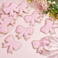 thumbnail image 4 of 12Pcs Embroidered Patches Pink Chenille Patches Iron on Patches Sew on Decorative Repair Patch Applique for Clothes Hats Backpacks Vests Jacket DIY Crafts Decorations, 4 of 9