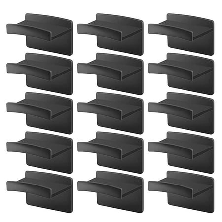

15Pcs Wall-mounted Hook Clothes Hat Hooks Self-adhesive Hat Hangers For Wall