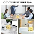 thumbnail image 6 of Kdxio Cute Duck With Black Glasses Print Tissue Box Cover,Square Decorative PU Leather Facial Paper Case Organizer Holder Dispenser for Bathroom,Night Stands,Desk,Car 5.2''X5.2''X5.2'', 6 of 6