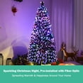 thumbnail image 4 of Topbuy 6'Pre-Lit Fiber Optic Artificial PVC Christmas Tree w/ Metal Stand (Indoor/Outdoor), 4 of 9