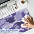 thumbnail image 4 of Purple Camouflage &nbsp;desk Mouse Padwaterproofnon Slip&nbsp;for Office Home Work Gaminggaming Mouse PadRubber Base Mousepad with Stitched Edges 31.5x11.8inches, 4 of 7