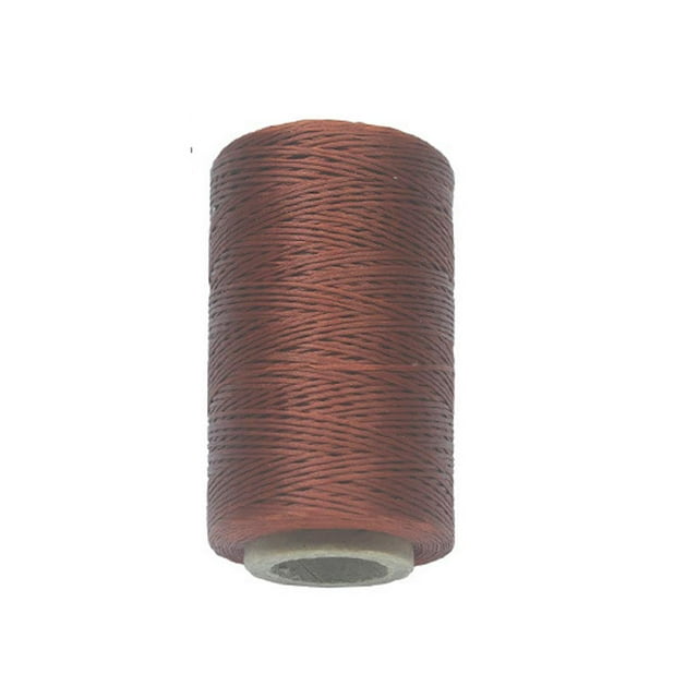 150D 0.8mm Leather Sewing ed Thread-Practical Long Stitching Thread for Leather Craft DIY/Bookbinding/ Shoe Repairing/Leather Projects Coffee