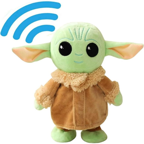 Jinsinto Walking Baby and Toy Repeat You Say Plush Animal Toy Electronic Toy, Baby Doll (Baby Yoda) for Boys, Girls, Stuffed Animals, Kids Gifts