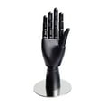 thumbnail image 2 of Wooden Hand Model Right Hand Model Multipurpose Lightweight 10 Inches Art Mannequin Hand for Sketching Drawing Hand Jewelry Display Ornament Black, 2 of 9