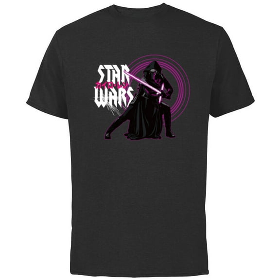 Star Wars Kylo Ren Dark Side Villains Japanese Celebration - Short Sleeve Cotton T-Shirt for Adults - Customized-Black