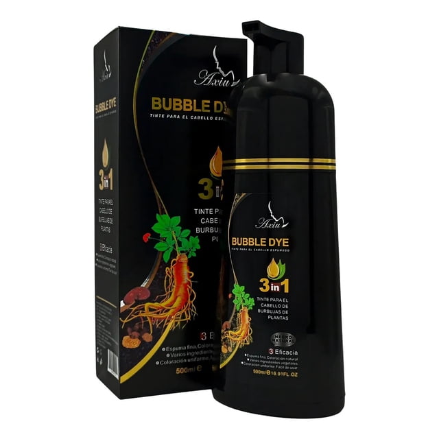 Shampoo Axiu 500 ml Negro Para Teñir El Cabello