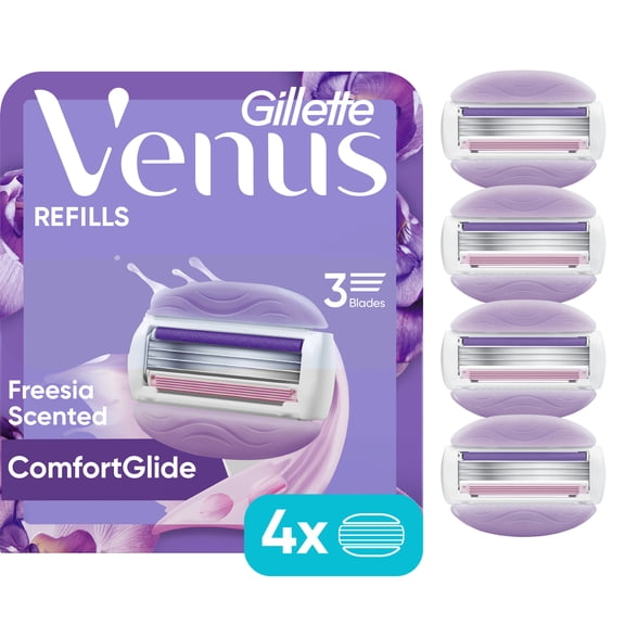 Venus ComfortGlide Freesia Women's Razor Blade Refills, 4ct
