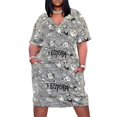 thumbnail image 2 of Estopa Vestido holgado con bolsillos, mono de verano para mujer, vestidos de cóctel, vestidos largos con velo, vestidos elegantes para mujer en oferta, 2 of 7