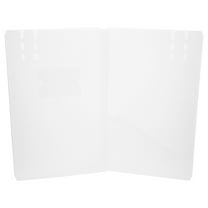 LULULION Office Desk Divider Partition Screen Foldable Sneeze Guard Transparent 1Pack