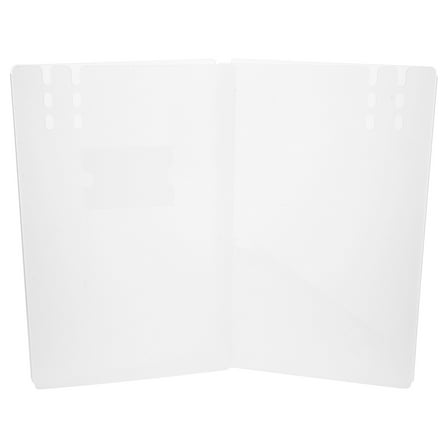 LULULION Office Desk Divider Partition Screen Foldable Sneeze Guard Transparent 1Pack