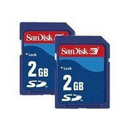 Image of SanDisk - Flash memory card - 2 GB - SD (pack of 2)