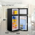 thumbnail image 3 of GGTB 3.5 Cu Ft Refrigerator with Freezer, 2 Doors Refrigerator, Fridge for Bedroom, Kitchen, Dorm, Apartment, Garage, Office, 3 of 7
