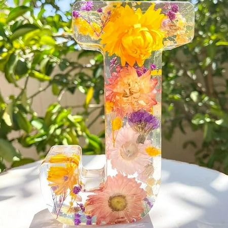 

KFIWSZC Dried Flower Alphabet Night Light Dried Flower Letters Night Light Floral Resin Night Light Pressed Flower Resin Letters With LED Light For Mother Wife Birthday Gift For Her Mother s Light