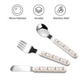 thumbnail image 3 of Kdxio Retro Rabbit Toddler Utensils Set - Kids Silverware Set, Set Kids Utensils Set with Case for Preschooler Children, 3 of 8