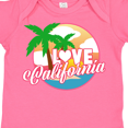 thumbnail image 4 of Inktastic I Love California with Ocean and Palm Trees Boys or Girls Baby Bodysuit, 4 of 5