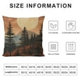 thumbnail image 5 of GOSMITH  Boho Throw Pillow Covers,Boho Pillow Cover,Boho Mountain Nature Landscape Forest Throw Pillow Covers Boho Landscape Mountain for Bed Home Room Sofa Decorations Decor, 5 of 5