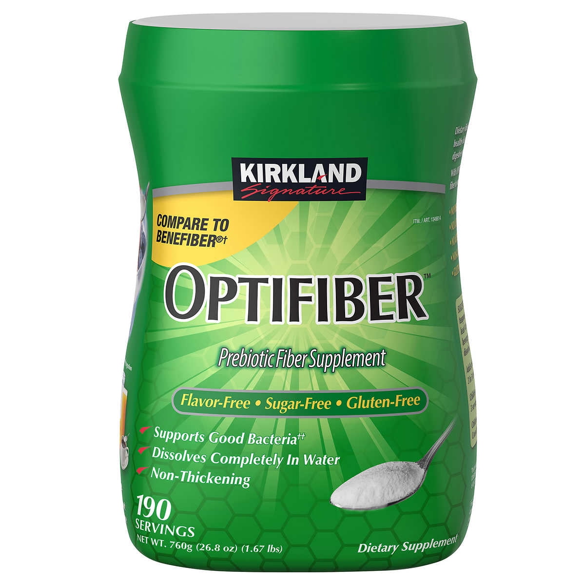 お買い得!◎K-Fiber◎All-round◎9inch◎$134.95 Kirkland Signature Optifiber, Complete Daily Supplement, 190