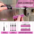 thumbnail image 5 of DOWELL Women's 40-Piece Pink Home Tool Set with Plastic Toolbox Storage Case, 5 of 7