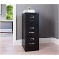 thumbnail image 4 of Hirsh 22-in Deep 3 Drawer - Letter Width - Vertical Metal File Cabinet - Black, 4 of 14
