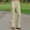 Beige, variant on Women's Wide Leg Pants with Pockets Lightweight,Women's Comfortable Cropped Leisure Time Pants Color Sweatpants Yoga Pants Khaki S