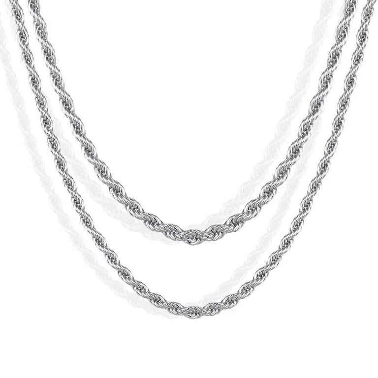 Mens 18k gold rope chains best sale