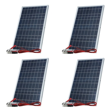 4X 12V Solar Panel Kit Complete 30W Power Portable Outdoor Rechargeable Solar Cell Generator for Home