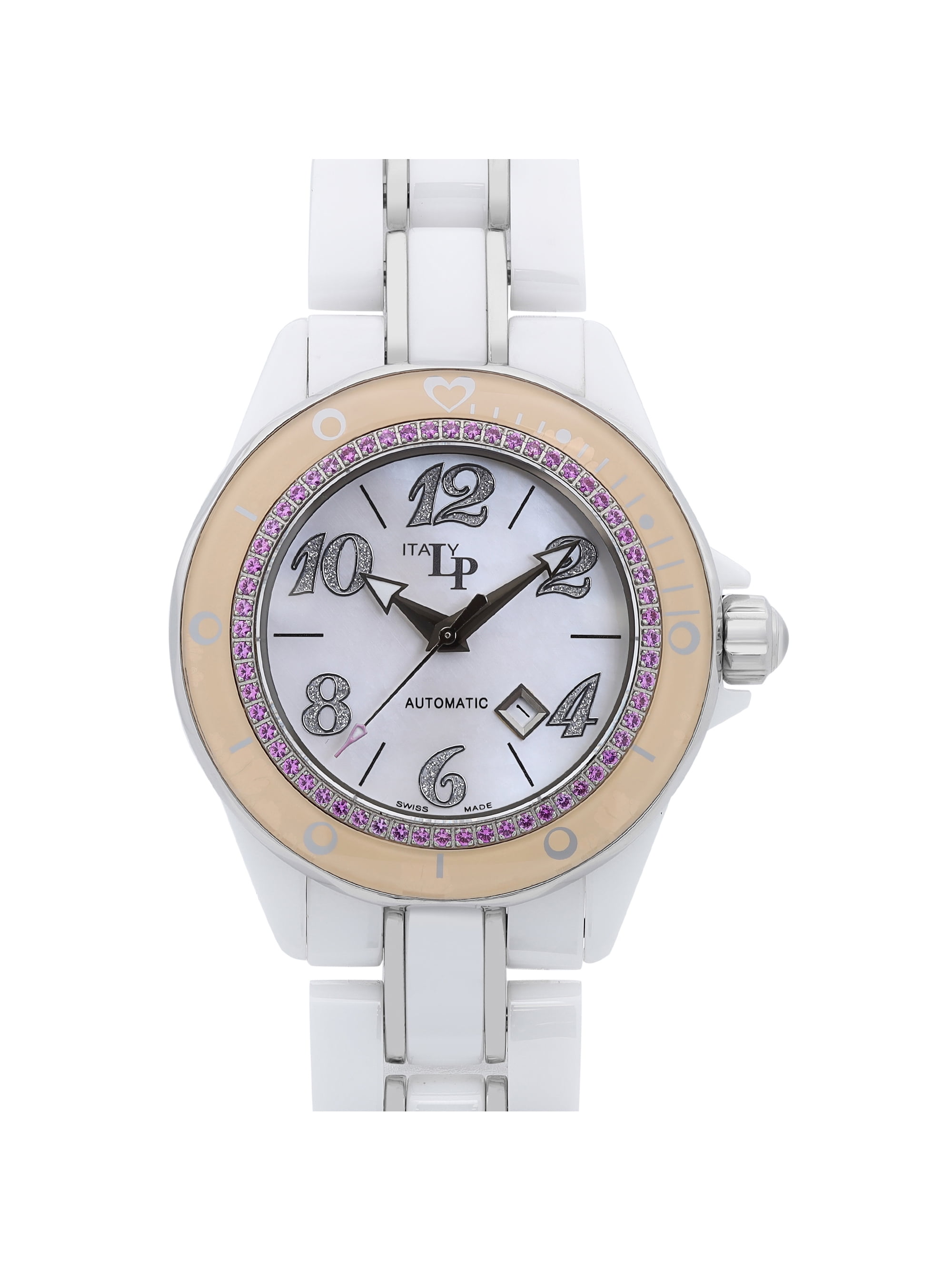 Lucien Piccard 36mm Ceramic MOP Diamond Dial Automatic  display picture 1