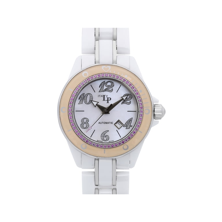Lucien Piccard 36mm Ceramic MOP Diamond Dial Automatic  display picture 2
