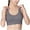 Gray, variant on Sports Bras for Women Wireless Cross Back Padded Push up Solid Color Crop Tank Tops for Yoga Gym Fitness Gray
