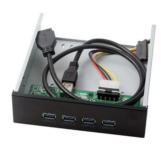 FVH USB 3.0 HUB 4 Ports Front Panel to Motherboard 20Pin Connector Cable for 5.25" CD-ROM Bay