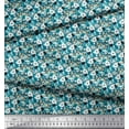 thumbnail image 2 of Soimoi Cotton Duck Fabric Floral Shirting Print Sewing Fabric Yard 42 Inch Wide, 2 of 3