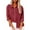 Wine, variant on Women Long Sleeve Blouse Womens Button Down Shirt Lapel Loose Cotton Lieen Tops Front Pockets Casual Office Tunic Tops Turn Down Collar Tees Shirts Loose Classic Blouse Dressy Top