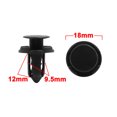 thumbnail image 2 of Unique Bargains 20pcs 9.5mm Hole Black Car Fender Plastic Rivets Push Pin Fastener Clips, 2 of 2