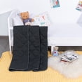 thumbnail image 3 of Ultra Soft Microfiber Toddler Comforter - Down Alternative Lightweight Crib Quilted Blanket, 39" x 47", Black, Ntbay, 3 of 5